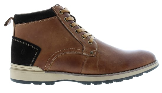 Hush puppies dean lederen herenlaarzen traagschuim tan - Image 2
