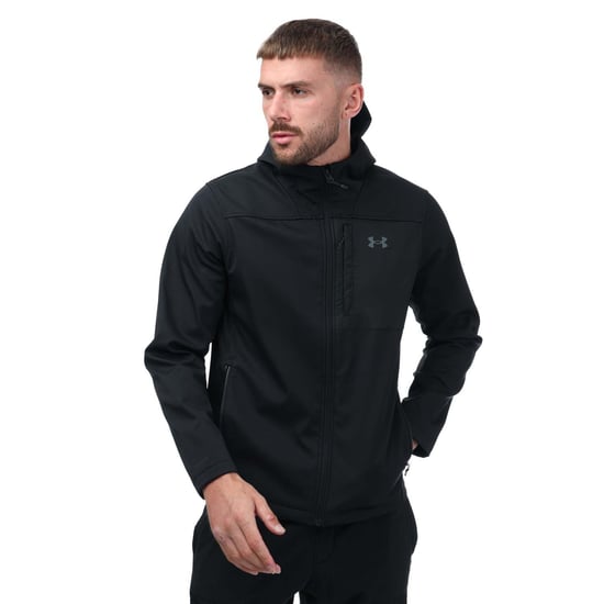 Heren Under Armour Storm ColdGear Shield Hooded 2.0 Jacket in Zwart - Image 2