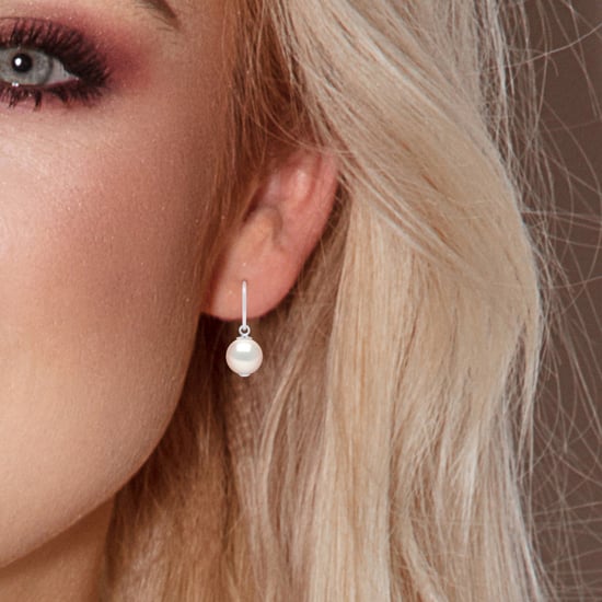 DIADEMA - Earrings - Silver and Real Freshwater Pearls