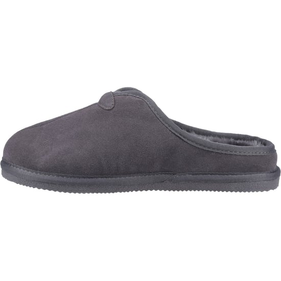 Hush Puppies Conrad Suède Herenpantoffels Grijs - Image 4