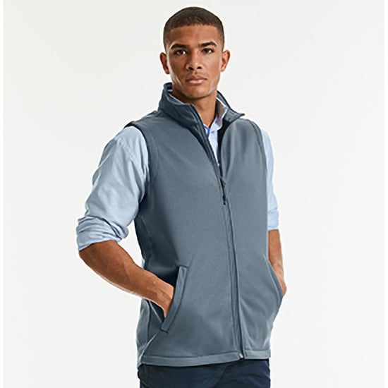 Russell Mens Smart Softshell Gilet Jacket (Convoy Grey)