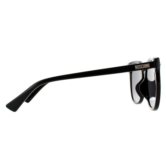 Moschino Vierkante Unisex Zwarte Grijze Zonnebril - Image 4