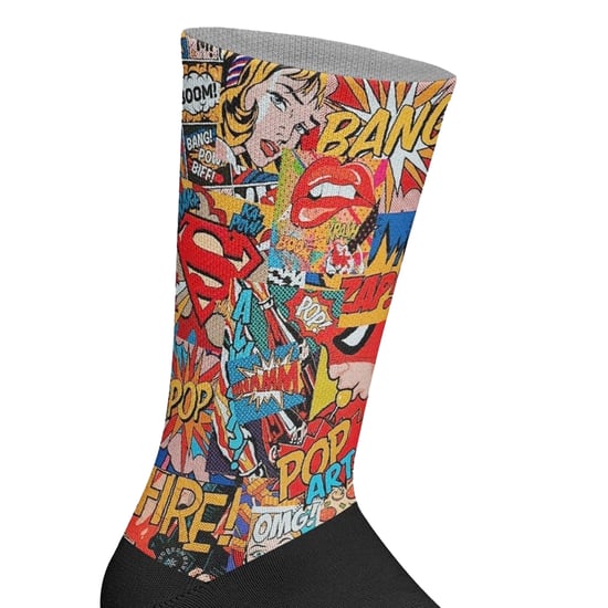 Unisex Elastic Printed Long Socks