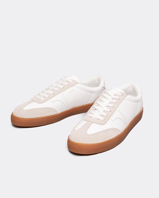 Ted Baker Robbert Heren Retro Suède Leer Mix Sneaker - Image 3