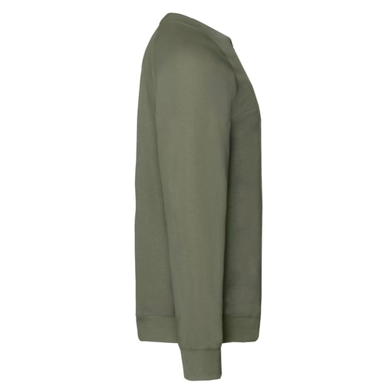 Fruit of the Loom Heren Klassiek 80/20 Raglan Sweatshirt (Klassieke Olijf) - Image 3