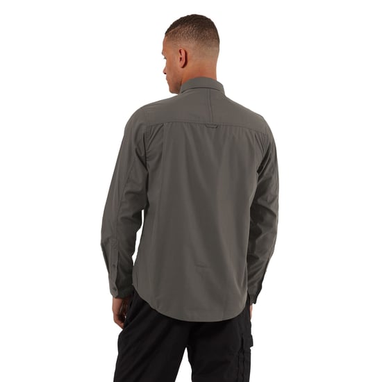 Craghoppers Mens Expert Kiwi Long-Sleeved Shirt (Carbon Grey)
