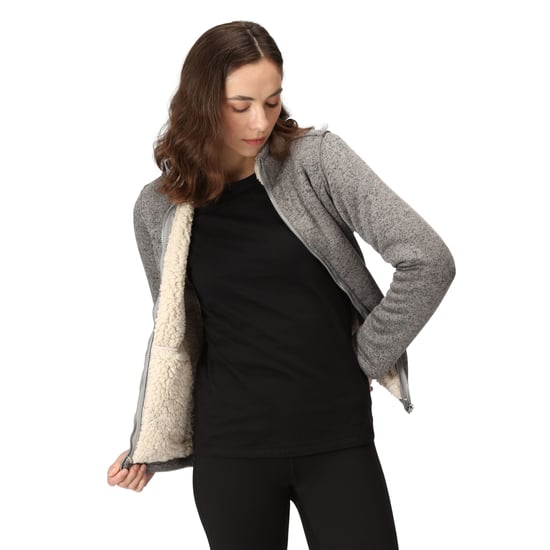 Regatta Womens/Ladies Razia II Full Zip Fleece Jacket (Storm Grey/Light Vanilla)