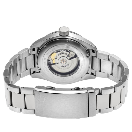 Gevril Heren Yorkville Zwitsers automatisch Sellita SW200 zwarte wijzerplaat roestvrij stalen horloge - Image 2