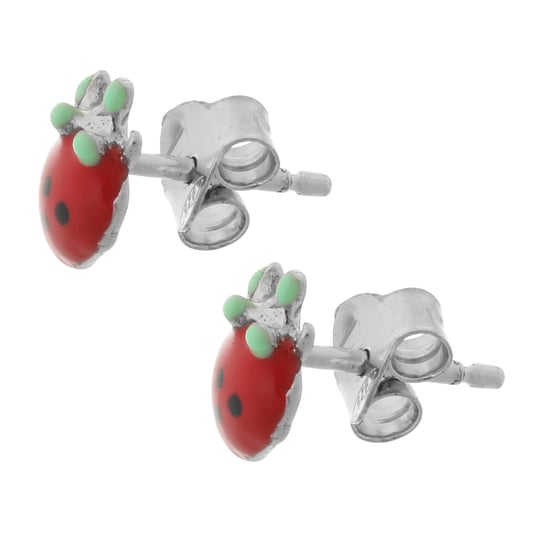 Orphelia 'Apple' Kinder 925 Sterling Zilveren Stud Oorbellen - Zilver ZO-7149 - Image 2