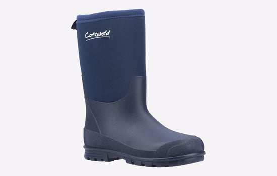 Cotswold Hilly Neoprene Tpr+neopreen Kinderen Marineblauwe Regenlaarzen - Image 2