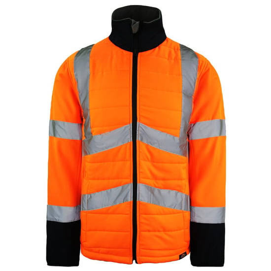 Dickies Hi-Vis Loudon heren oranje reflecterende jas - Image 1
