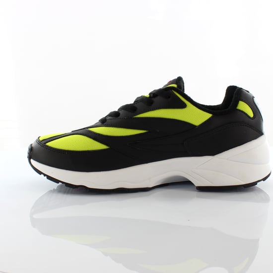 Fila V94M Low Mens Black/Lime Trainers