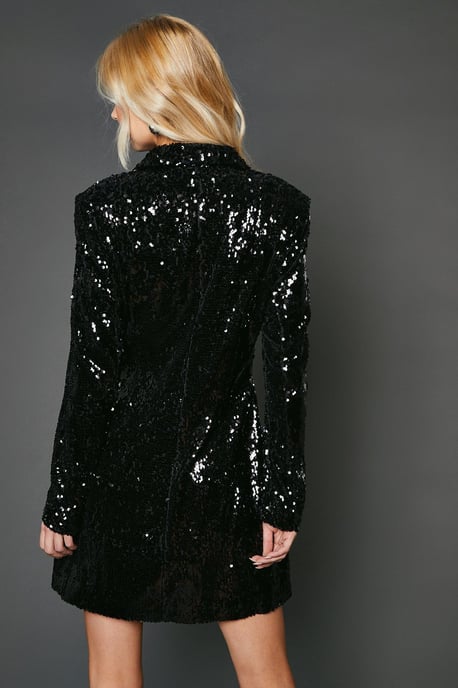 Sequin Blazer Dress