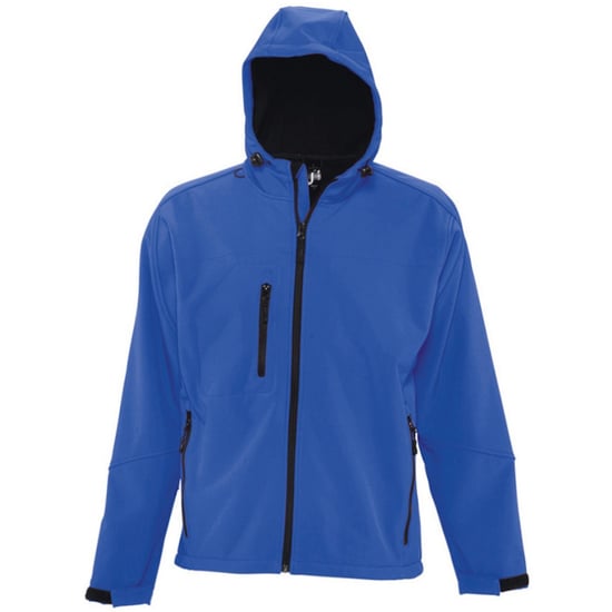 SOLS Heren Replay Hooded Soft Shell Jacket (ademend, winddicht en waterbestendig) (Koningsblauw) - Image 1