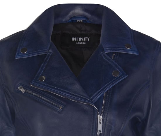 Classic Women's Brando Leather Biker Jacket from Loughton