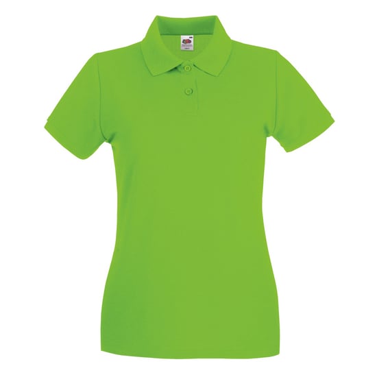 Fruit Of The Loom Ladies Lady-Fit Premium Short Sleeve Polo Shirt (Lime)