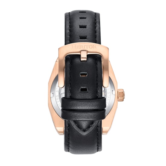 Heritor Automatic Elliott Leather-Band Watch
