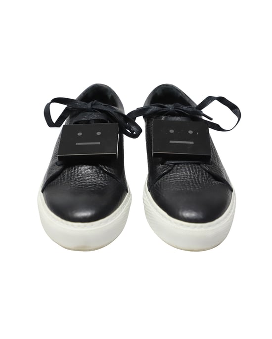 Acne Studios Adriana Lage Sneakers in Zwart Kalfsleer - Image 2