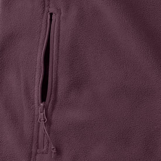 Russell Heren 1/4 Ritssluiting Outdoor Fleece Top (Bourgondië) - Image 5