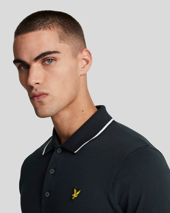 Lyle & Scott Tipped Polo Shirt Navy