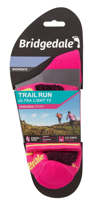 Bridgedale - Dames Hardloopsokken Ultralicht Merino - Roze - Image 2