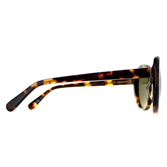 Serengeti Round Womens Shiny Tortoise Havana Mineral Polarized 555nm Green Bacall