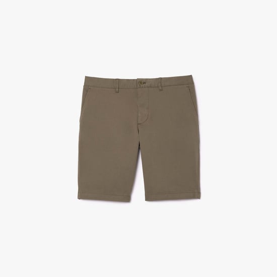 Men's Lacoste Slim-Fit Stretch Cotton Bermuda Shorts in Green