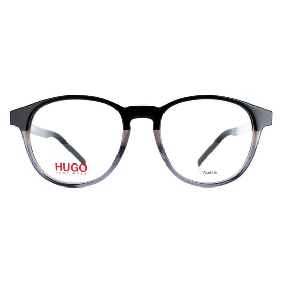 Hugo by Hugo Boss Round Mens Black and Grey Glasses