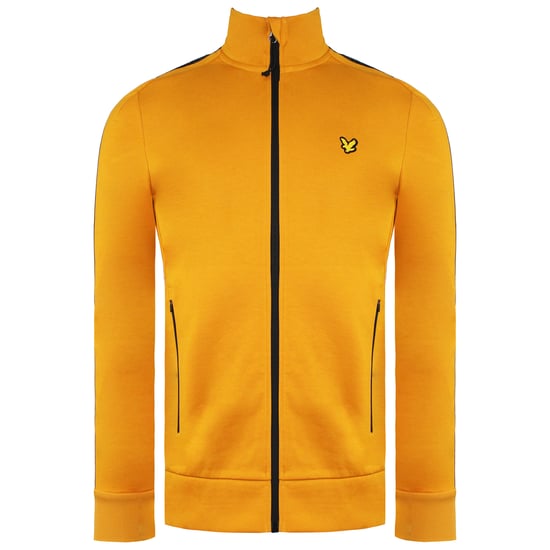 Lyle & Scott Tape Heren Geel Track Jacket - Image 1