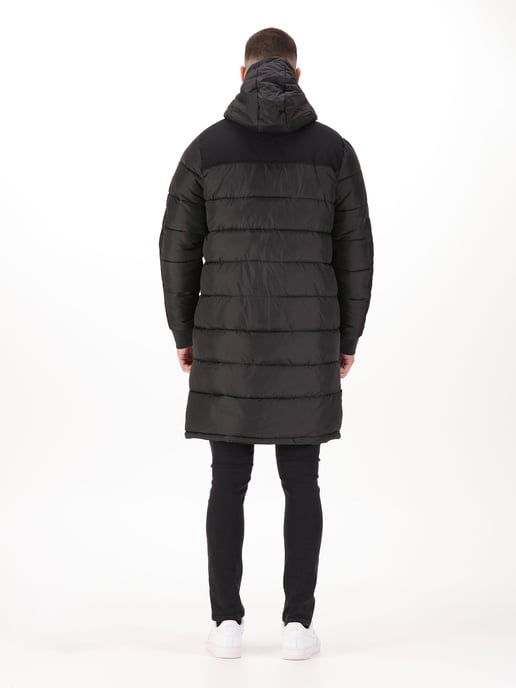 Luke 1977 Men's Dreward Long Line Padded Coat in Black