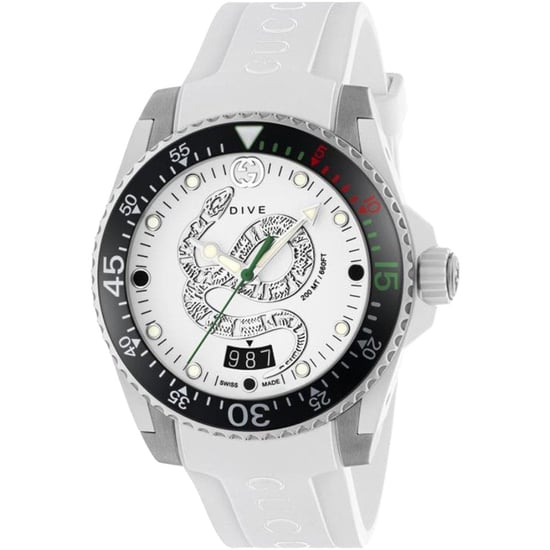 Gucci YA136329 Duik Wijzerplaat Wit Herenhorloge - Image 1