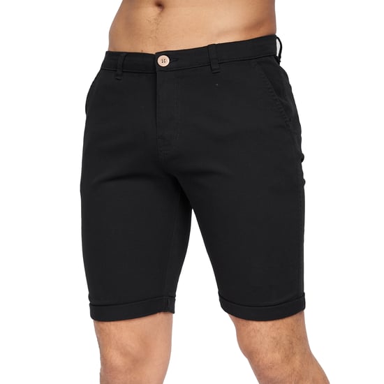 Crosshatch Heren Sinwood Chino Shorts (Zwart) - Image 5
