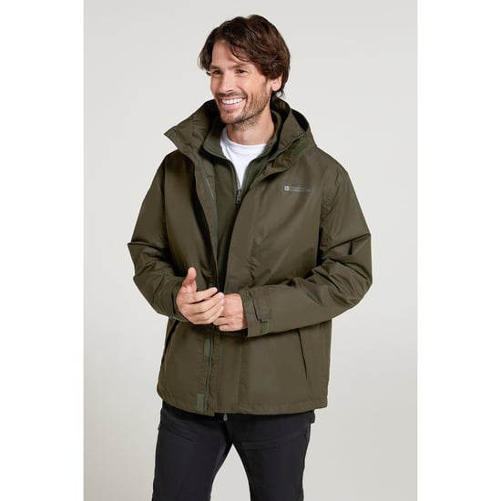 Mountain Warehouse Heren Fell II 3 in 1 jas (Donkere Khaki) - Image 1