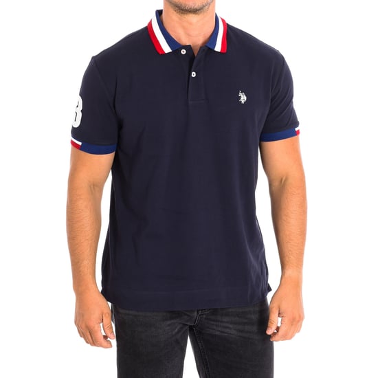 Short Sleeve Polo PROSCH3D contrast lapel collar 64775 man