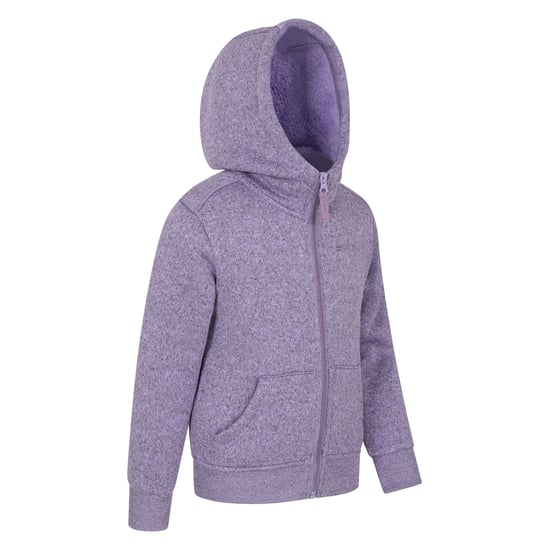 Mountain Warehouse Kinder/Kids Nevis Bontgevoerde Hoodie (Paars) - Image 3