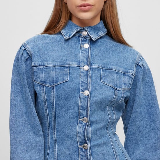 Women's Hugo Boss Gesina Denim Dress in Blue - Image 4