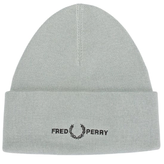 Fred Perry Graphic Logo Silver Blue Beanie