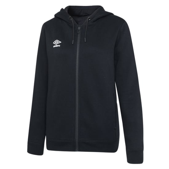 Umbro Dames/Dames Club Vrije tijd Hoodie met volledige rits (Zwart/Wit) - Image 1