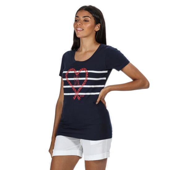 Regatta Vrouwen/dames Filandra IV Grafisch T-Shirt (Marine Zeil) - Image 5