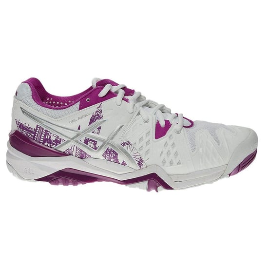 Asics Gel-Resolution 6 Womens White Tennis Trainers