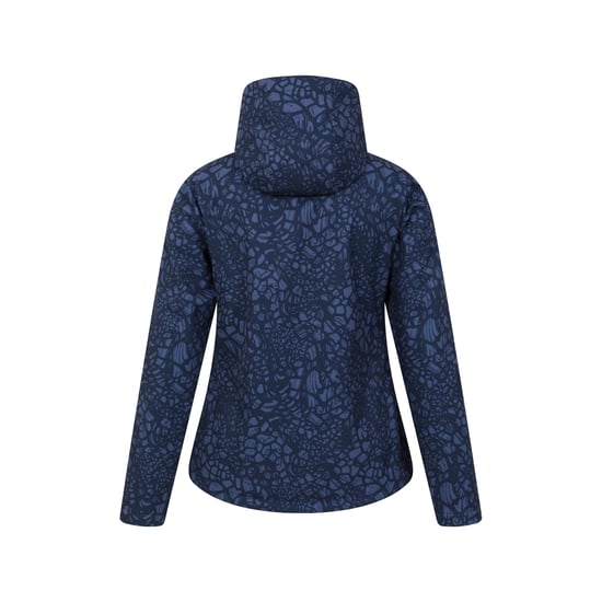 Mountain Warehouse Dames/Dames Exodus Giraffe Print Waterafstotend Soft Shell Jasje (Donkerblauw) - Image 2
