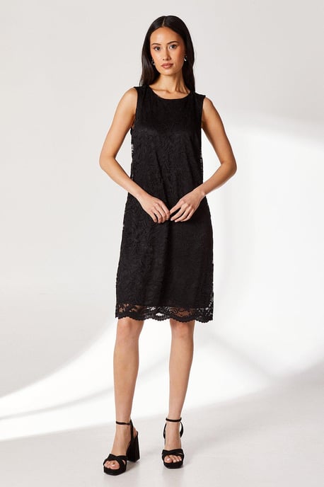 Sleeveless Lace Dress - Image 2