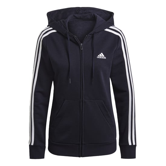 Essentials French Terry 3-Stripes Full-Zip Hoodie