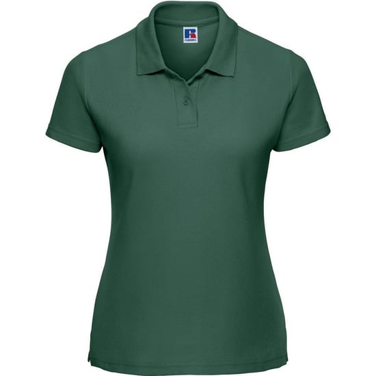 Russell Dames/Dames Klassiek Effen Poloshirt van Polycotton (Fles groen) - Image 1
