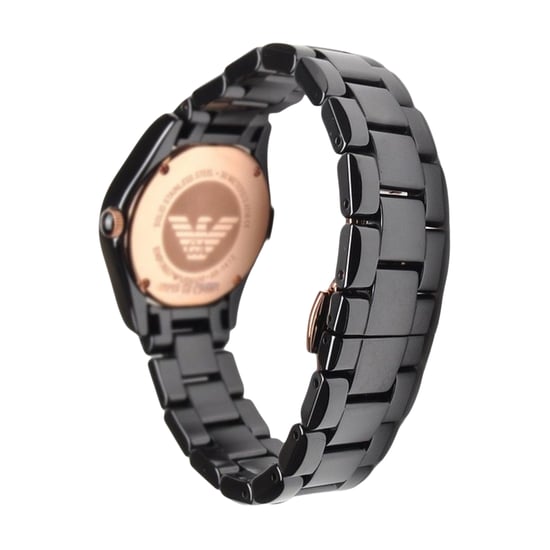 Emporio Armani Dameshorloge Kwarts Zwart - Image 3
