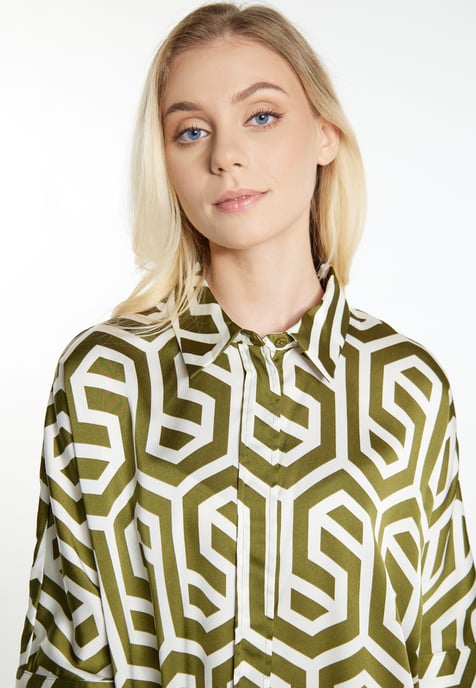 Dreimaster overhemdblouse Dames Gebroken wit olijf - Image 5