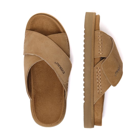 EVER AU Dames Leren Sandalen - Rose - Image 3