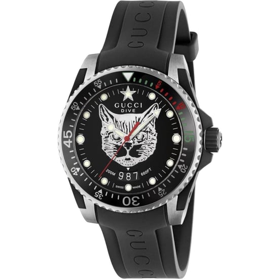 Gucci YA136320 Feline Motief Zwarte Wijzerplaat Unisex horloge - Image 1
