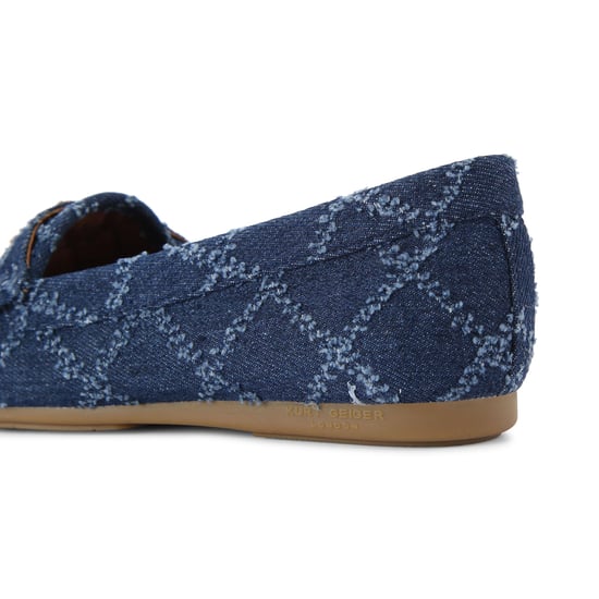 Kurt Geiger London Denim Kgl Greenwich Moccasin Loafers