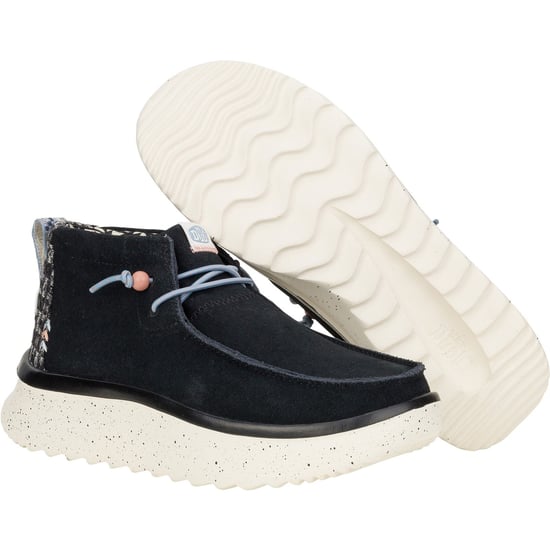 HEYDUDE Wendy Peak Hi Suede Vrouwen Zwart Laarzen - Image 3